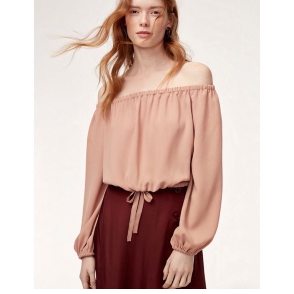 Wilfred Eleanor Blouse – Beige – Size Medium